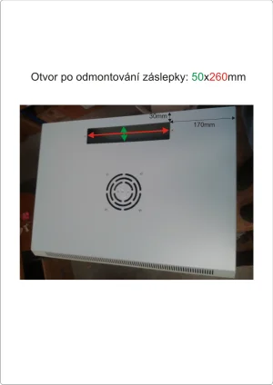Datacom 19"rozvaděč jednodílný 15U/hl.450mm - obrázek 2