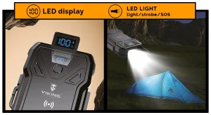 Solární powerbanka VIKING TYR II/Output:1xUSB-C,2xUSB-A/Wireless charge 15W max/20000mAh/LED světlo - obrázek 5