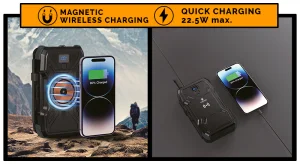 Solární powerbanka VIKING TYR II/Output:1xUSB-C,2xUSB-A/Wireless charge 15W max/20000mAh/LED světlo - obrázek 6