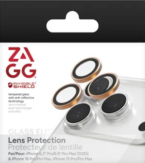 ZAGG Ochranná čočka Premium pro Apple iPhone 17 Pro/Pro Max/16 Pro/Pro Max/15 Pro/Pro Max - oranžová - obrázek 3