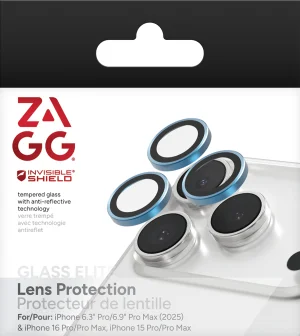 ZAGG Ochranná čočka Premium pro Apple iPhone 17 Pro/Pro Max/16 Pro/Pro Max/15 Pro/Pro Max - modrá - obrázek 2