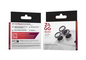 ZAGG Ochranná čočka Premium pro Apple 17 Pro/Pro Max/16 Pro/Pro Max/15 Pro/Pro Max - fialová třpytka - obrázek 3