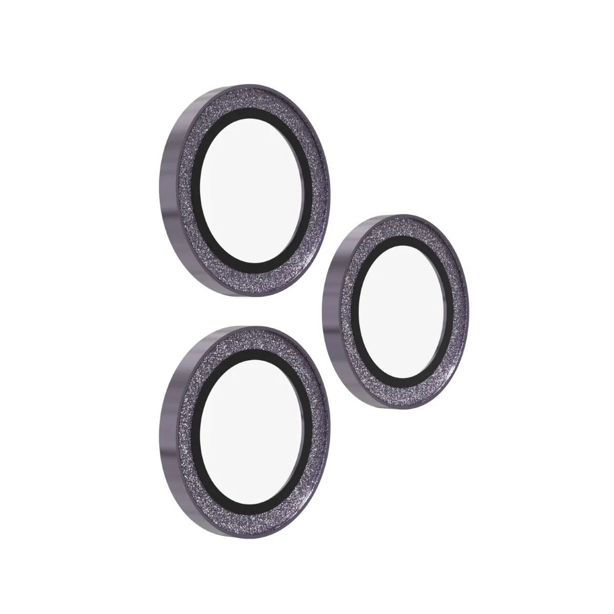 ZAGG Ochranná čočka Premium pro Apple 17 Pro/Pro Max/16 Pro/Pro Max/15 Pro/Pro Max - fialová třpytka