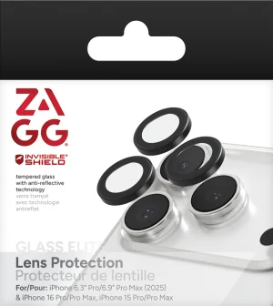ZAGG Ochranná čočka Premium pro Apple 17 Pro/17 Pro Max/16 Pro/16 Pro Max/15 Pro/15 Pro Max - černá - obrázek 3
