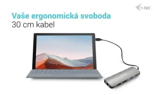 i-tec USB-C Metal Nano dokovací stanice 2x HDMI, PD 100W - obrázek 9