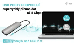 i-tec USB-C Metal Nano dokovací stanice 2x HDMI, PD 100W - obrázek 10