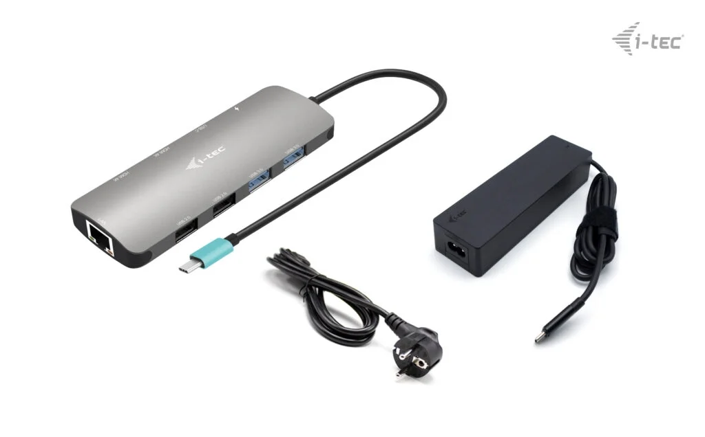 i-tec USB-C Metal Nano dokovací stanice 2x HDMI, PD 100W