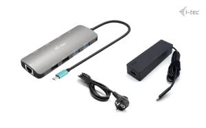 i-tec USB-C Metal Nano dokovací stanice 2x HDMI, PD 100W