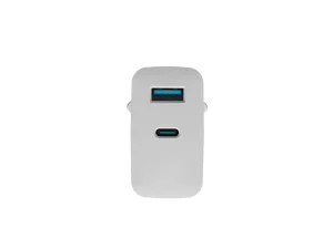 Univerzální USB nabíječka Natec RIBERA GaN 45W, 1X USB-A, 1X USB-C, bílá - obrázek 3