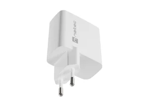 Univerzální USB nabíječka Natec RIBERA GaN 45W, 1X USB-A, 1X USB-C, bílá - obrázek 5