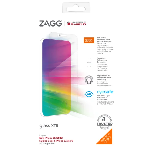 ZAGG Invisible Shield XTR sklo iPhone SE/6/7/8
