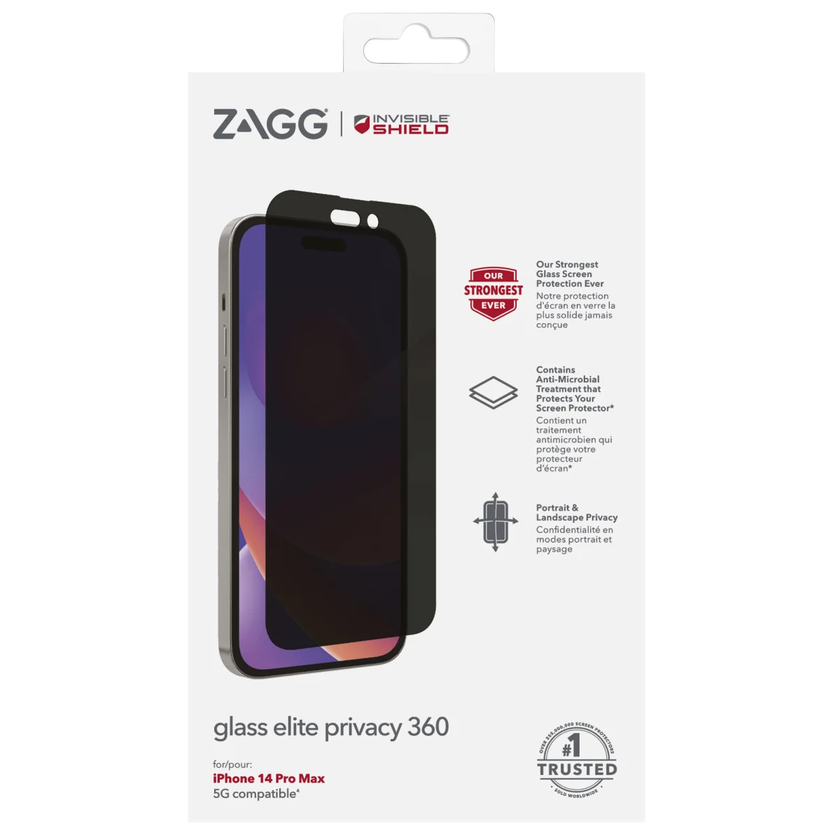 ZAGG Invisible Shield Elite Privacy 360 sklo iPhone 14 Pro Max