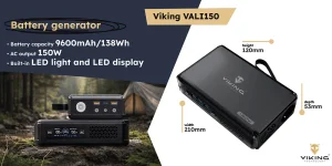 Bateriový generátor Viking VALI150/baterie 148Wh/Output:1xAC,2xUSB-A,2xDC5521/LED svítilna - obrázek 12