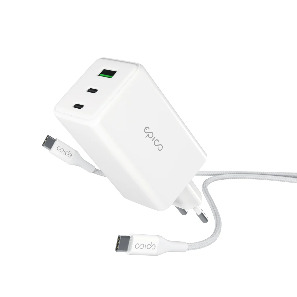 Epico GaN 100W adaptér EA100 s 1,2 m USB-C kabelem