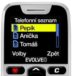 EVOLVEO EasyPhone, mobilní telefon pro seniory s nabíjecím stojánkem, bílá - obrázek 4