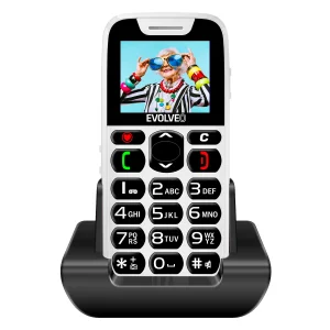 EVOLVEO EasyPhone, mobilní telefon pro seniory s nabíjecím stojánkem, bílá - obrázek 7