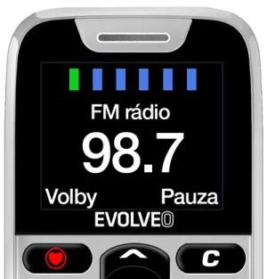 EVOLVEO EasyPhone, mobilní telefon pro seniory s nabíjecím stojánkem, bílá - obrázek 9