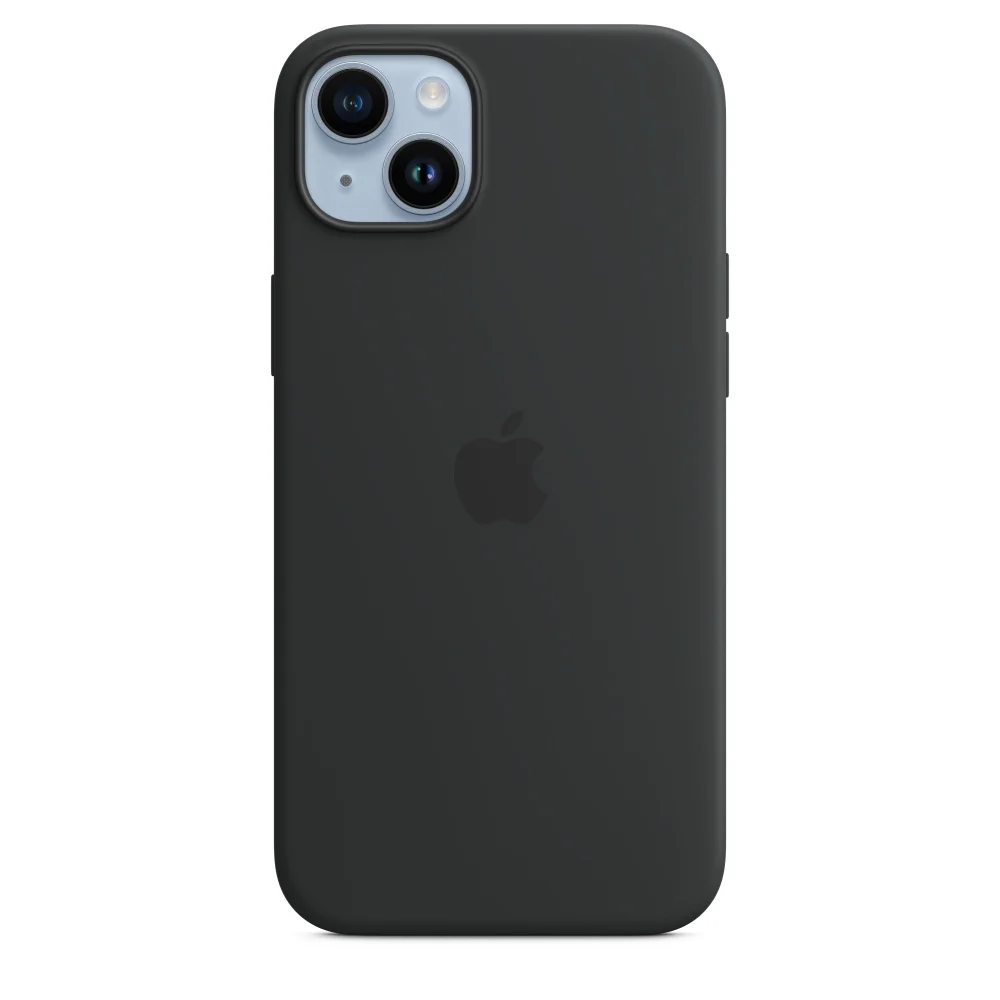 iPhone 14+ Silicone Case with MS - Midnight / SK