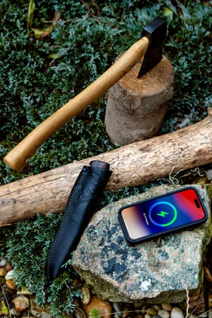 ER POWER Qi2 Dual PowerBank 5000mAh with USB-C - Space Gray - obrázek 3