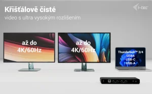 i-tec Universal Dual 4K dokovací stanice, Power Delivery 85W - obrázek 7