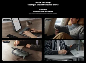 Nillkin Bumper GO Keyboard Case (Backlit Version) pro iPad Pro 11 2024 Black - obrázek 7