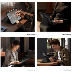 Nillkin Bumper Link Keyboard Case (Backlit Version) pro iPad Pro 11 2024 Black - obrázek 3