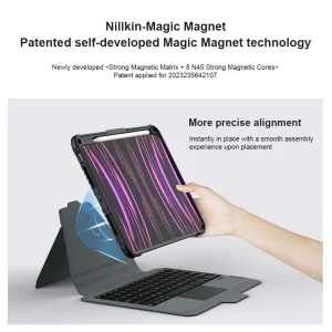 Nillkin Bumper Link Keyboard Case (Backlit Version) pro iPad Pro 11 2024 Black - obrázek 4