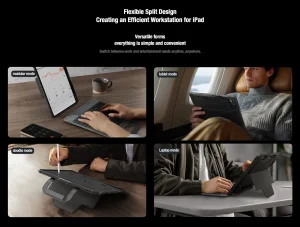 Nillkin Bumper GO Keyboard Case (Backlit Version) pro iPad Pro 13 2024 Black - obrázek 9