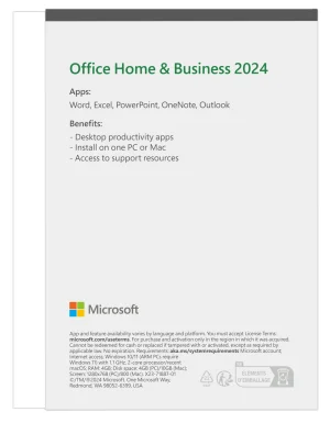 Microsoft Office 2024 pro domácnosti a podnikatele Eng - obrázek 3