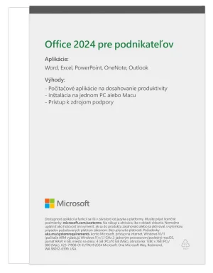 Microsoft Office 2024 pro domácnosti a podnikatele SK - obrázek 3
