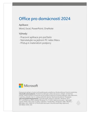 Microsoft Office 2024 pro domácnosti CZ - obrázek 3