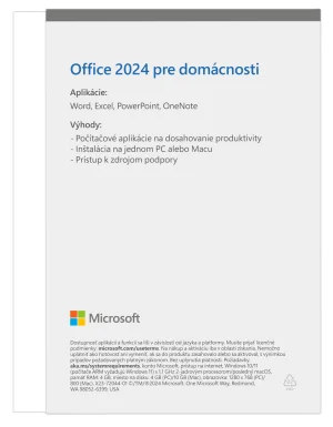 Microsoft Office 2024 pro domácnosti SK - obrázek 3