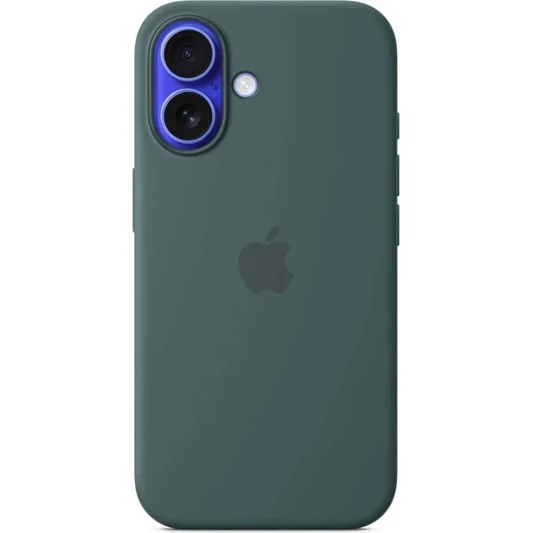 iPhone 16 Silicone Case with MS - Lake Green / SK