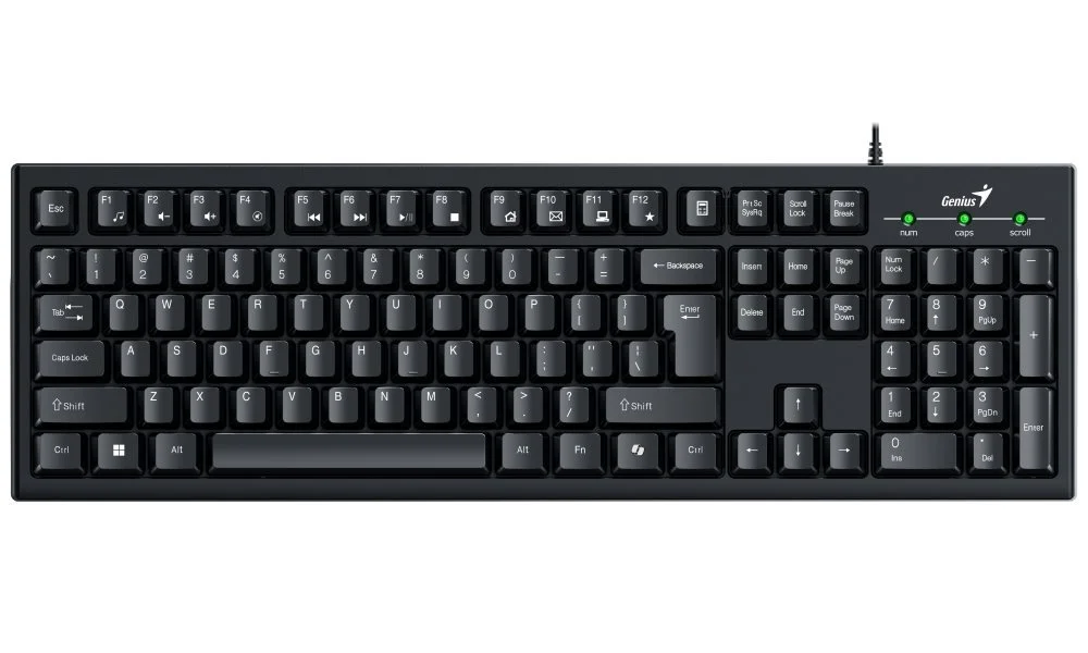 Genius Smart KB-100/Drátová USB/CZ-SK layout/Černá