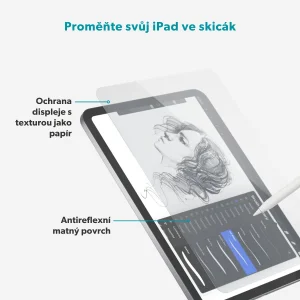 Epico Paper Texture Glass Screen Protector iPad Air 13" M2-M4 s aplikátorem - obrázek 4