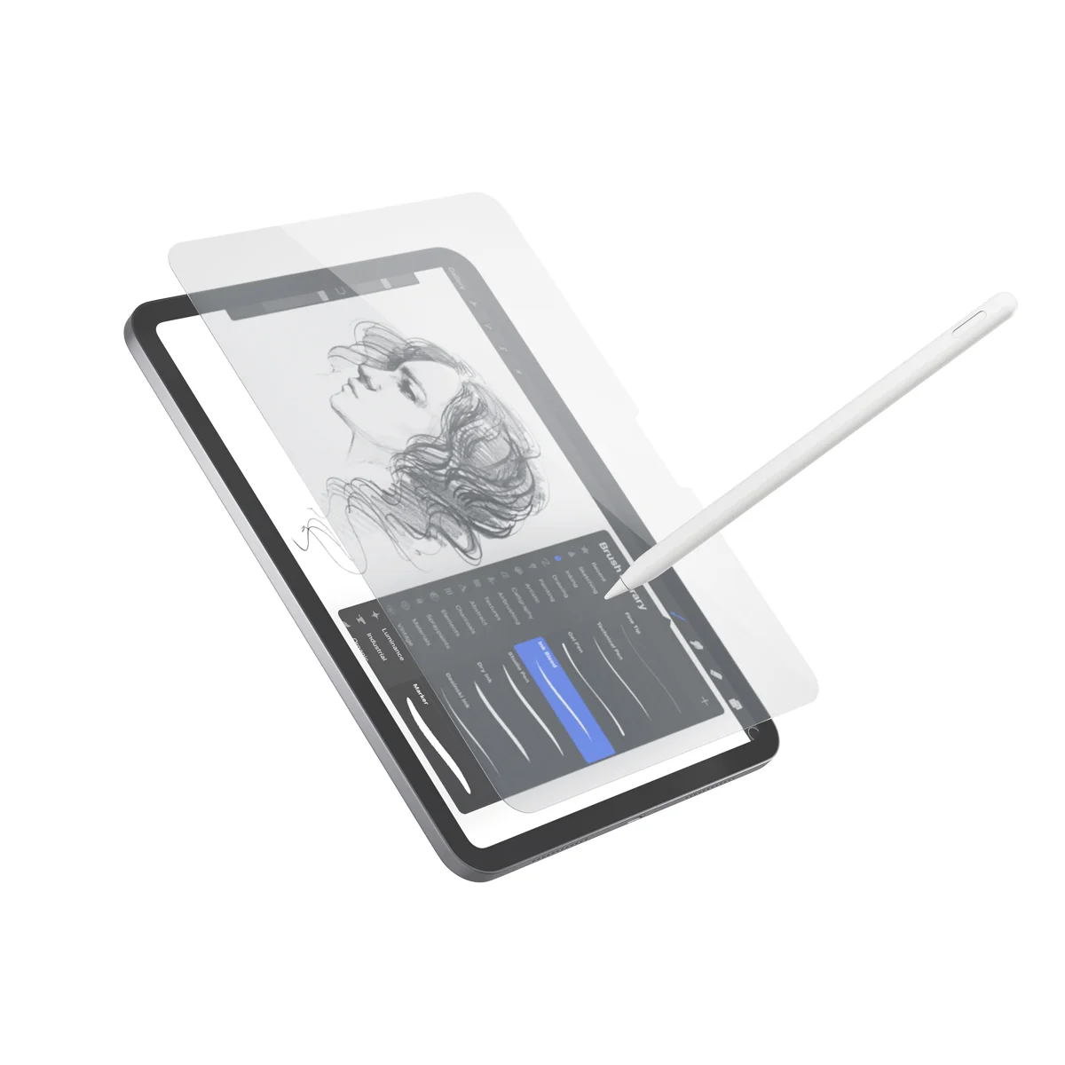 Epico Paper Texture Glass Screen Protector iPad Pro 13" M4/M5 s aplikátorem