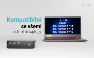 I-TEC Thunderbolt5 Quattro Display dokovací stanice, 5× USB, 2.5G LAN - obrázek 4