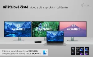 I-TEC Thunderbolt5 Quattro Display dokovací stanice, 5× USB, 2.5G LAN - obrázek 7