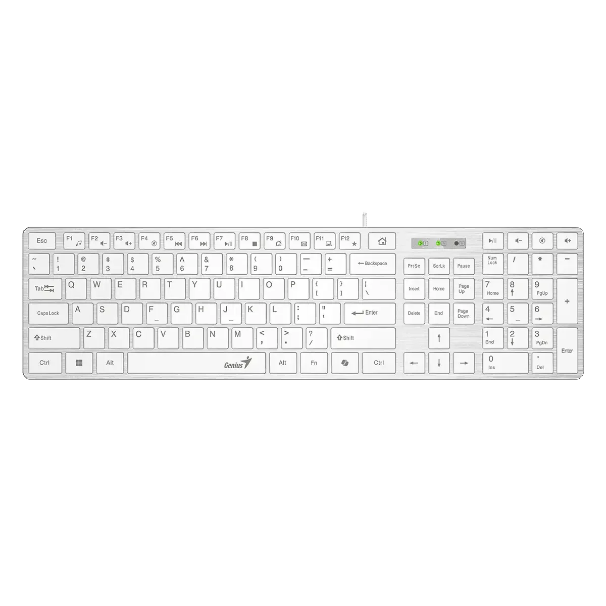 GENIUS Slimstar 126 klávesnice + Copilot bílá