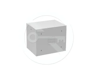 Rozvaděč nástěnný GrandN Duo 9U 450mm, dveře plech, RAL7035, GrandND-9U-645-21-G - obrázek 2