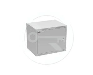 Rozvaděč nástěnný GrandN Duo 9U 450mm, dveře plech, RAL7035, GrandND-9U-645-21-G