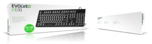 EVOLVEO K1010, klávesnice s bílým podsvícením, - obrázek 2