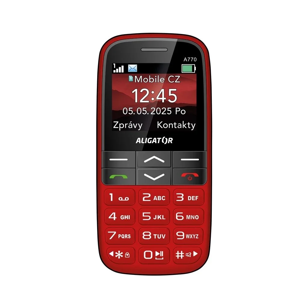 ALIGATOR A770 Senior červený + stol.nab.
