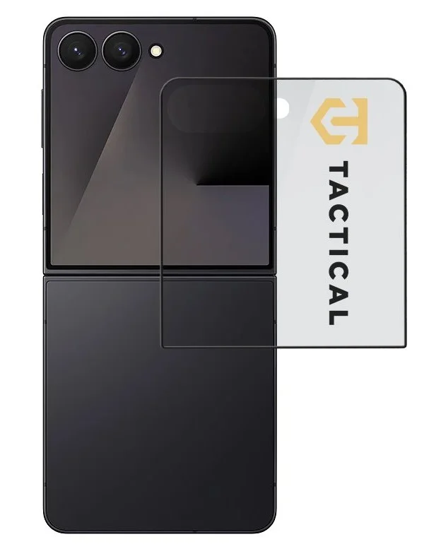 Tactical Glass Shield 5D sklo (Vnější) pro Samsung Galaxy Z Flip 7 Black