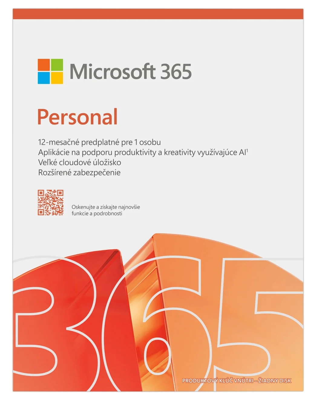 Microsoft 365 Personal FY25H2 Mac/Win, 1rok, SK