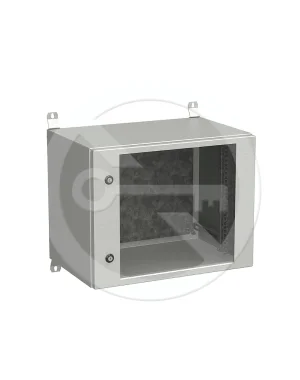 Rozvadeč nástěnný venkovní LC-20 9U 600x400 prosklené dveře 2x1bodový zámek LC-20-9U-64-11-G