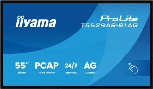 55" iiyama T5529AS-B1AG: IPS, 4K UHD,Android,24/7