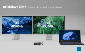 i-tec USB-C Dual HDMI dokovací stanice 100W - obrázek 7