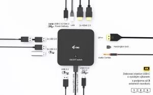 i-tec USB-C DP dokovací stanice Dual HDMI 100W - obrázek 9