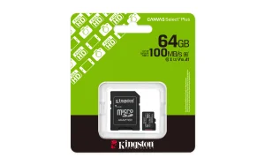 Kingston Canvas Select Plus/Micro SDXC/64GB/UHS-I U1 / Class 10/+ Adaptér - obrázek 2